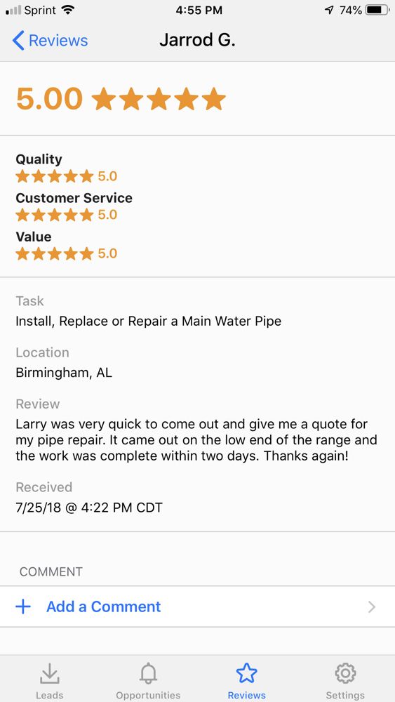 Slide of Bear Plumbing