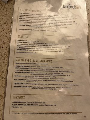 Menu photo 8 Lark Creek Grill San Francisco, CA Menu photo 8 Lark Creek Grill San Francisco, CA