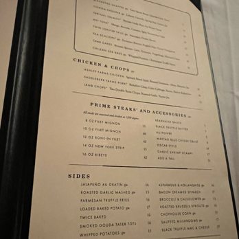 Ocean Prime - The menu - Seafood Near Me - Orlando, Florida