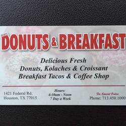 Local Donuts & Breakfast - Business card