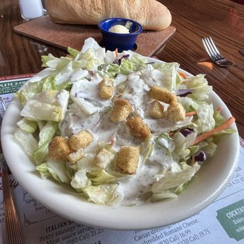 The Old Spaghetti Factory - Salad & Dressing with Bread & Butter - Italian Near Me - Chesterfield, Missouri The Old Spaghetti Factory - Salad & Dressing with Bread & Butter - Italian Near Me - Chesterfield, Missouri