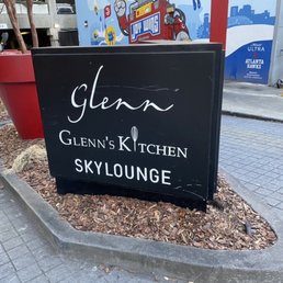 Sign for the hotel and restaurant.