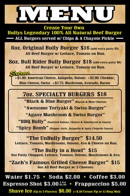 Menu photo 4 Bullys Burgers Kula, HI