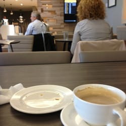 British Airways Lounge - Coffee and croissant!