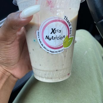 Xtra Nutrition - Cookies n cream shake. Sorry the picture isn't pretty. My son was drinking it before I snapped the photo - Juice Bars & Smoothies Near Me - Las Vegas, Nevada Xtra Nutrition - Cookies n cream shake. Sorry the picture isn't pretty. My son was drinking it before I snapped the photo - Juice Bars & Smoothies Near Me - Las Vegas, Nevada