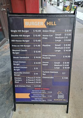 Menu photo 1 Burger Hill East York, ON