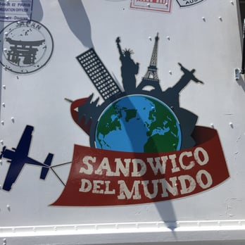 Sandwico Del Mundo - a truck with stickers on it - Food Trucks Near Me - Concord, California Sandwico Del Mundo - a truck with stickers on it - Food Trucks Near Me - Concord, California