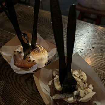 Billy Jack's Wing & Draft Shack - specialty donut (Nutella, banana & nuts) as well as the Psycho Girl Scout Donut - Bars Near Me - Harrisonburg, Virginia