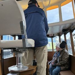 Victoria Harbour Ferry - Our water taxi captain
