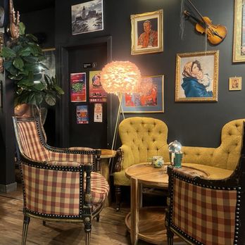 La Grekka Cafe Art & Lounge - Sitting area - Coffee & Tea Near Me - Lawrence, Massachusetts La Grekka Cafe Art & Lounge - Sitting area - Coffee & Tea Near Me - Lawrence, Massachusetts