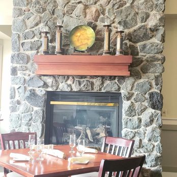 Fireside Restaurant - Pretty feature fireplace - New American Near Me - Port Ludlow, Washington