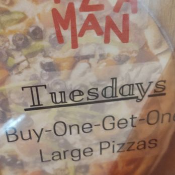 Pizza Man Milwaukee - Fantastic deal but it only applies to thin crust, not pan or deep dish - Pizza Near Me - Milwaukee, Wisconsin