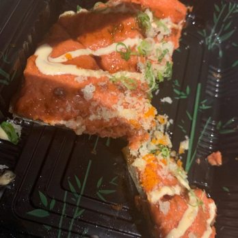 Zenzo Sushi - Pink substance on a tuna pizza. - Japanese Near Me - Mamaroneck, New York