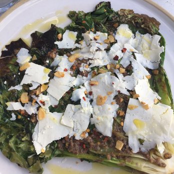 Lilia - Roasted Escarole anchovy with ricotta salata - Italian Near Me - Brooklyn, New York Lilia - Roasted Escarole anchovy with ricotta salata - Italian Near Me - Brooklyn, New York