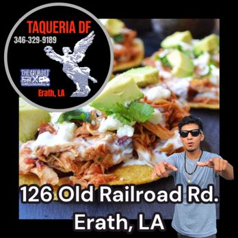 The Grub Lot - a man standing in front of taqueria de - Food Trucks Near Me - Erath, Louisiana The Grub Lot - a man standing in front of taqueria de - Food Trucks Near Me - Erath, Louisiana