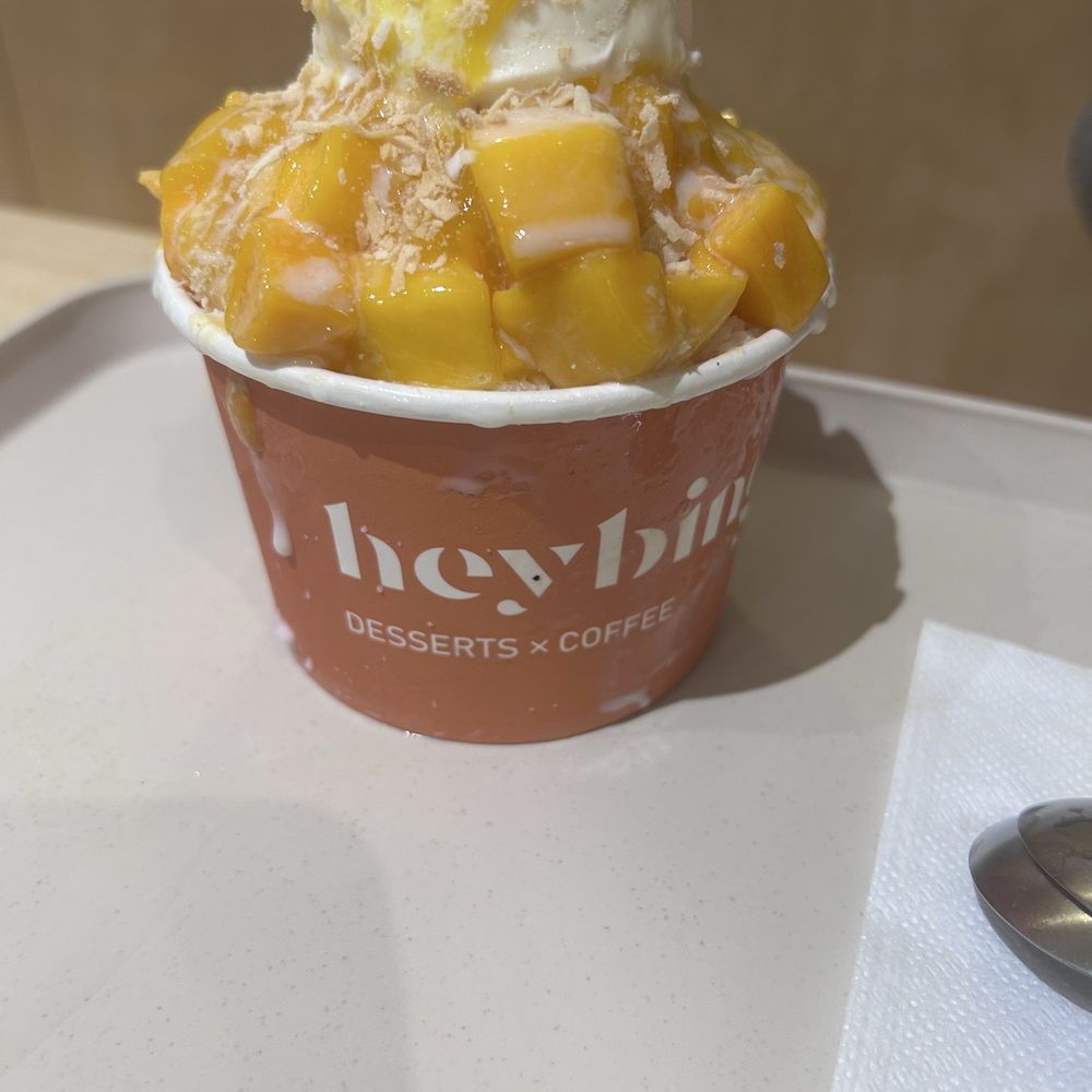 Heybings Desserts & Coffee - Mango Paradise Bingsoo - Desserts Near Me - Irvine, California