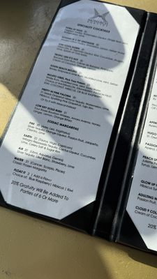 Menu photo 1 Monarch Rooftop New York, NY