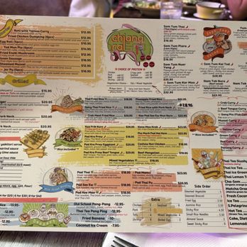 Chiang Rai - Menu - Thai Near Me - Tustin, California
