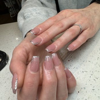 Kitchen Nail Bar - Mountain View - such a beautiful set; gel-x with design. - Nail Salons Near Me - Mountain View, California