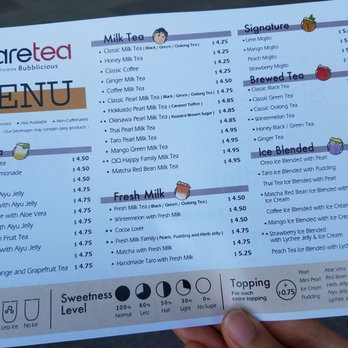 Sharetea - Menu - Bubble Tea Near Me - Chandler, Arizona