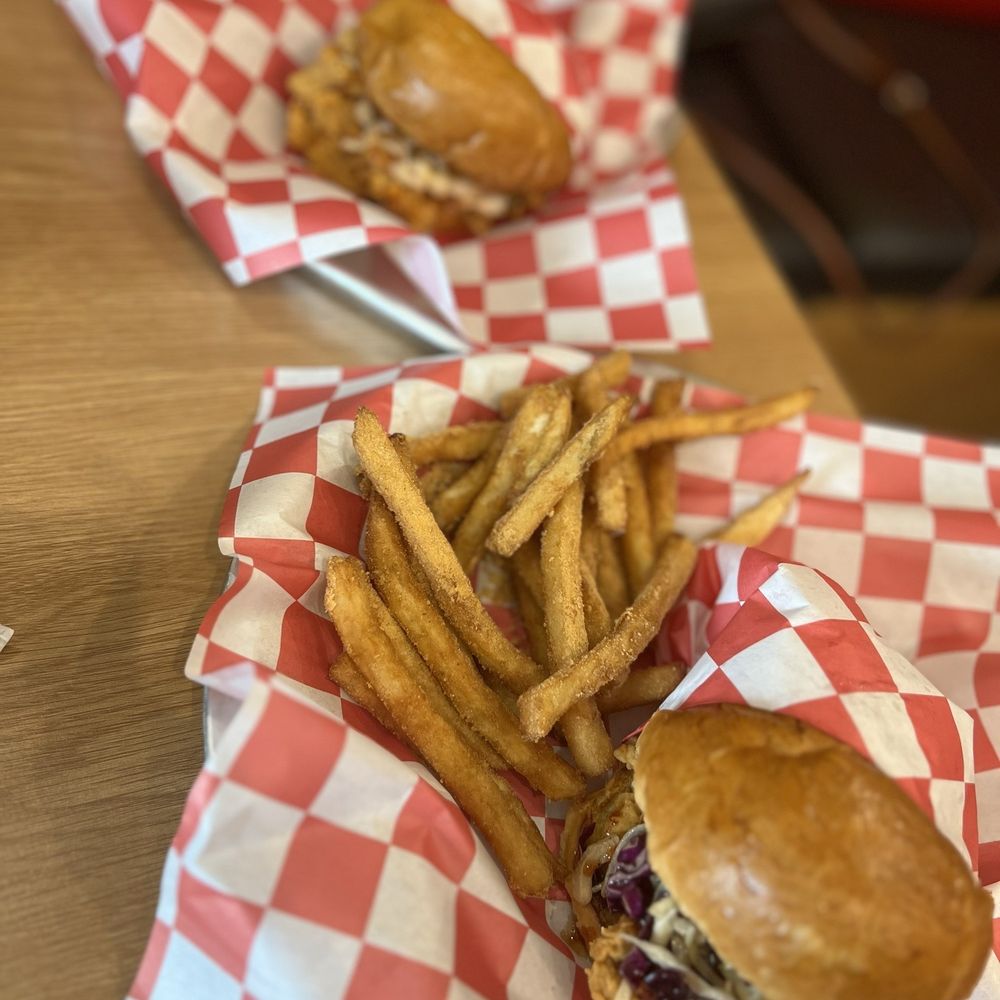 Mighty Chick Sando - Kimchi cheese Sando & Seoul Hot Sando & cheesy flake fries! - Chicken Wings Near Me - Bedford, Texas
