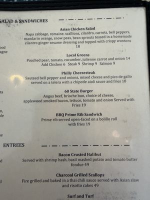 Menu photo 6 60 State Park Restaurant & Lounge Morro Bay, CA Menu photo 6 60 State Park Restaurant & Lounge Morro Bay, CA