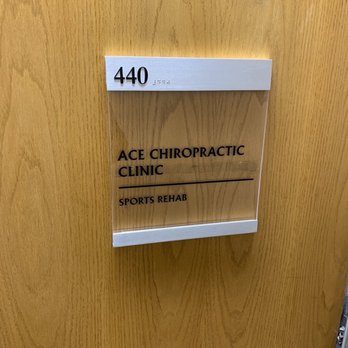 Ace Chiropractic Clinic - Door sign (Feb 2023) - Chiropractors Near Me - Glendale, California