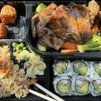 Go Sushi - Beef teriyaki lunch bento(substituted white rice for the fried rice-$1.50 extra) - Japanese Near Me - Scotch Plains, New Jersey Go Sushi - Beef teriyaki lunch bento(substituted white rice for the fried rice-$1.50 extra) - Japanese Near Me - Scotch Plains, New Jersey