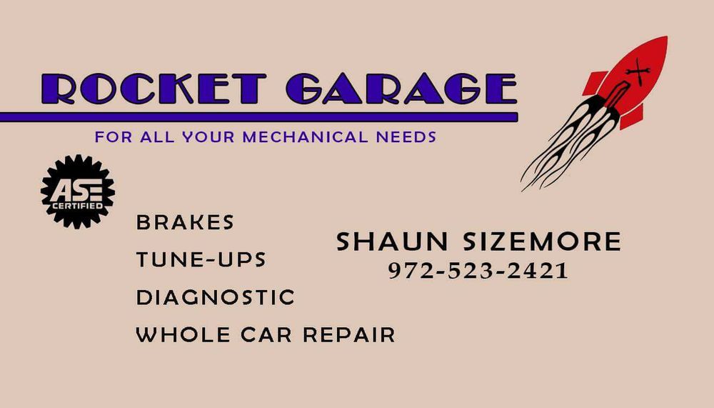 ROCKET GARAGE Waxahachie, Texas Auto Repair Phone Number Yelp