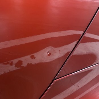 Eagle Eye Paintless Dent Removal - Before - Mobile Dent Repair Near Me