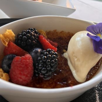 Alexander's Steakhouse - Pasadena - Creme Brûlée with fresh berries - Steakhouses Near Me - Pasadena, California