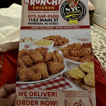Krispy Krunchy Chicken - Menu - Chicken Shop Near Me - Paterson, New Jersey Krispy Krunchy Chicken - Menu - Chicken Shop Near Me - Paterson, New Jersey