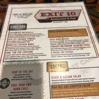 Exit 10 Restaurant & Pub - the menu - Chicken Wings Near Me - Seffner, Florida Exit 10 Restaurant & Pub - the menu - Chicken Wings Near Me - Seffner, Florida