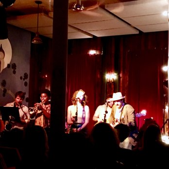 The Owl Music Parlor - can you believe they fit that many people on their stage? there's even a set of drums back there in the corner (opposite the piano!). - Bars Near Me - Brooklyn, New York The Owl Music Parlor - can you believe they fit that many people on their stage? there's even a set of drums back there in the corner (opposite the piano!). - Bars Near Me - Brooklyn, New York