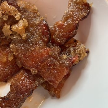 Ruby Sunshine Charlotte Southend - Pig candy bacon bites (the table already attacked it) - Breakfast & Brunch Near Me - Charlotte, North Carolina Ruby Sunshine Charlotte Southend - Pig candy bacon bites (the table already attacked it) - Breakfast & Brunch Near Me - Charlotte, North Carolina