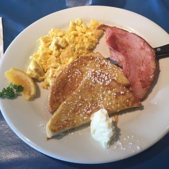 Moke's Bread & Breakfast - French toast, scrambled eggs, and ham - Breakfast & Brunch Near Me - Kailua, Hawaii