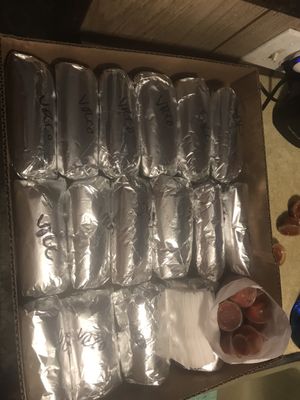 Photo of Rosa Maria's - San Bernardino, CA, US. Our stock up of Rosa Maria's burritos. They are going in the freezer and will last us 6 months.