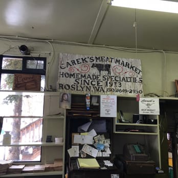 Carek's Meat Market - Super cool old register. Shops been running no since 1913. - Meat Shops Near Me - Roslyn, Washington Carek's Meat Market - Super cool old register. Shops been running no since 1913. - Meat Shops Near Me - Roslyn, Washington