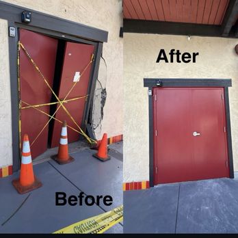 Olvera painting - Electrical room door damage painting by Olvera Painting - Painters Near Me - Salida, California Olvera painting - Electrical room door damage painting by Olvera Painting - Painters Near Me - Salida, California