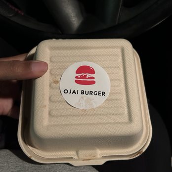 Ojai Burger - Picture of the box the burger came in - Burgers Near Me - Orange, California Ojai Burger - Picture of the box the burger came in - Burgers Near Me - Orange, California