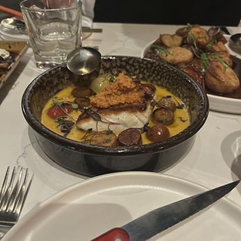 Ember Kitchen - josper halibut - Latin American Near Me - Austin, Texas