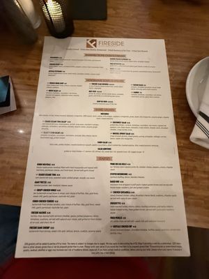 Menu photo 1 Fireside Classic American Grille Middleborough, MA Menu photo 1 Fireside Classic American Grille Middleborough, MA