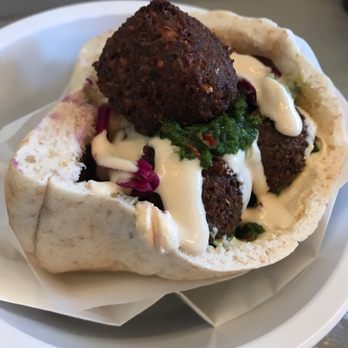 Falafel Yoni - Half falafel pita - Falafel Near Me - Montreal, Quebec Falafel Yoni - Half falafel pita - Falafel Near Me - Montreal, Quebec