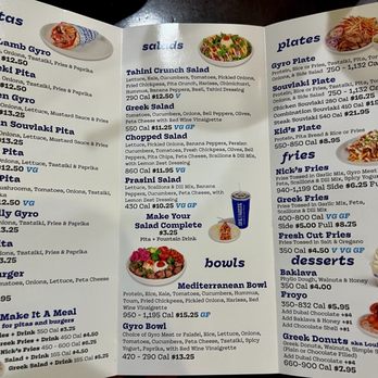 Nick the Greek - Menu inside - Salad Near Me - Ontario, California Nick the Greek - Menu inside - Salad Near Me - Ontario, California