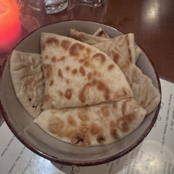 Papapavlo's - Complimentary flat bread - New American Near Me - Lodi, California