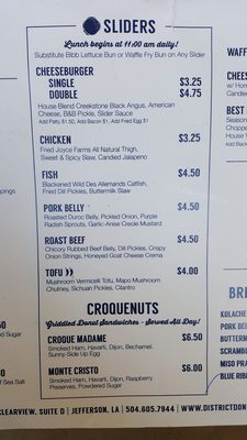 Menu photo 6 District Donuts Sliders Brew Jefferson, LA