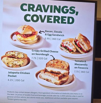 Menu photo 1 Starbucks Palm Desert, CA