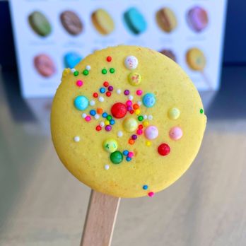 Kayla's Cake - Birthday Cake Macaron - Desserts Near Me - Fullerton, California Kayla's Cake - Birthday Cake Macaron - Desserts Near Me - Fullerton, California