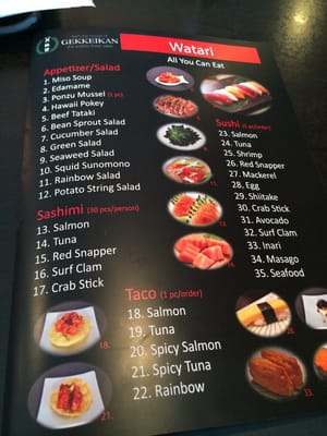 Menu photo 8 Watari Edmonton, AB