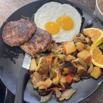 Mario’s Early Toast - Perfect Combo (substitute for sausage patties) - Breakfast & Brunch Near Me - Folsom, California Mario’s Early Toast - Perfect Combo (substitute for sausage patties) - Breakfast & Brunch Near Me - Folsom, California